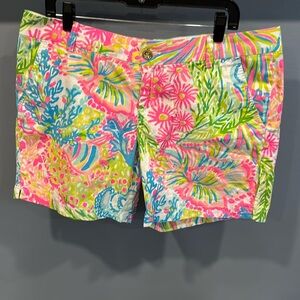 Size 16 Lilly Pulitzer Jayne Short in Lovers Coral